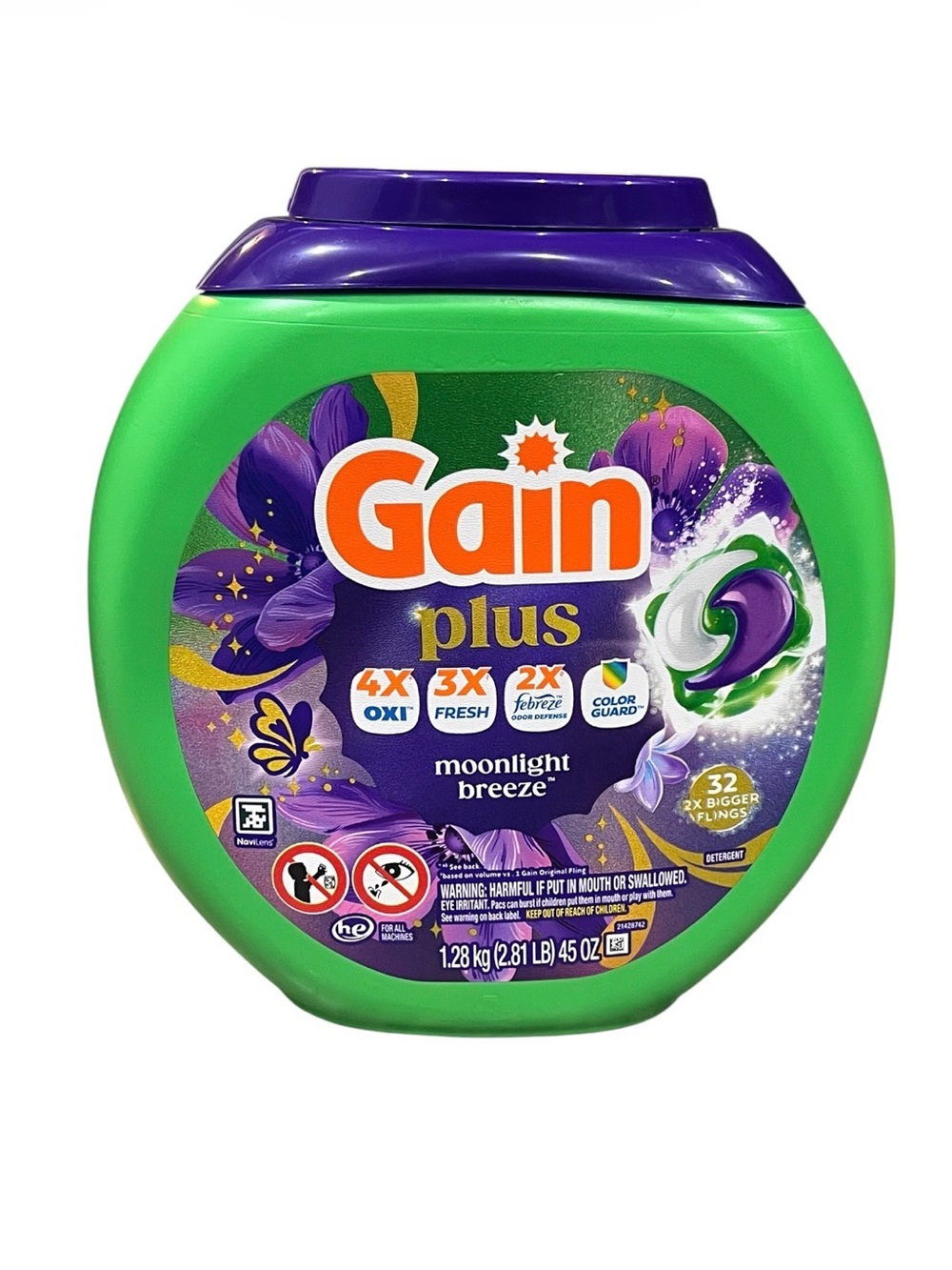 Plus Moonlight Breeze Laundry Pacs - Green & Purple 32xxl